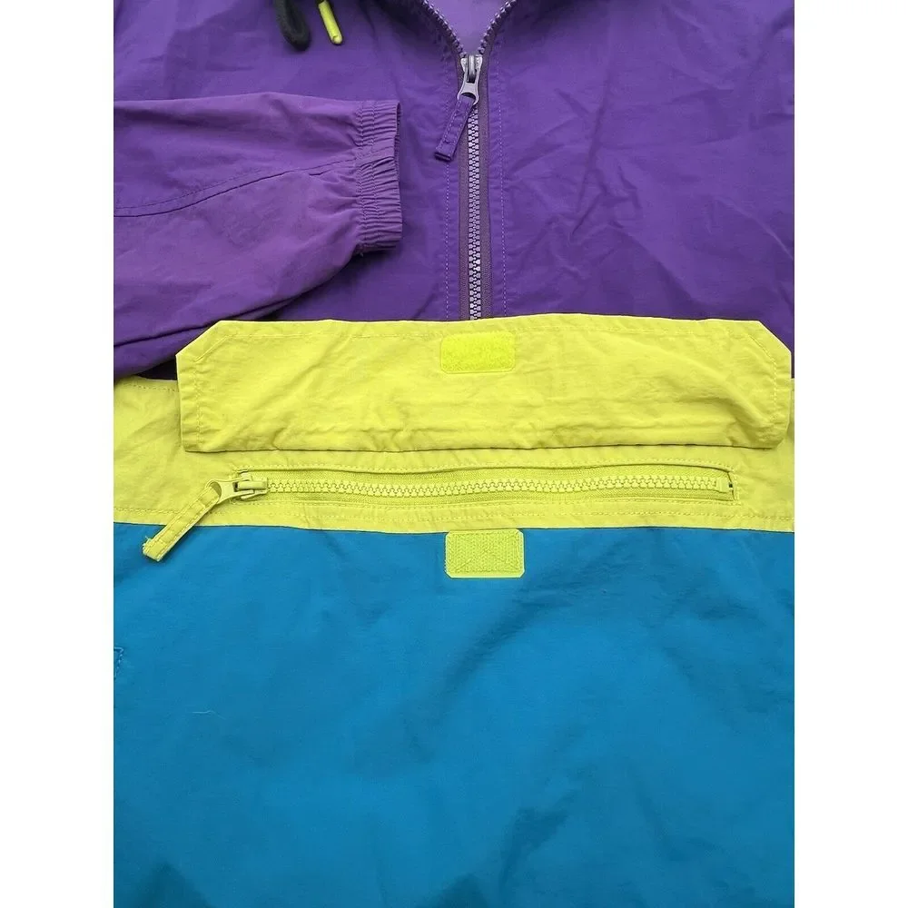 CPO Provisions 1/2 Zip‎ Multicolor Windbreaker Jacket Large Long Sleeve